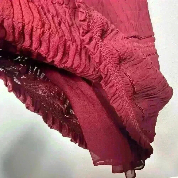 Isabel Marant Silk Mini Dress size 38 fully lined red burgundy - Picture 5 of 5